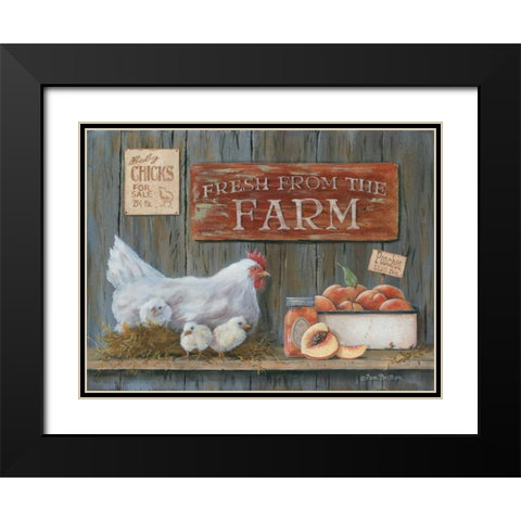 Fresh from the Farm Black Modern Wood Framed Art Print with Double Matting by Britton, Pam