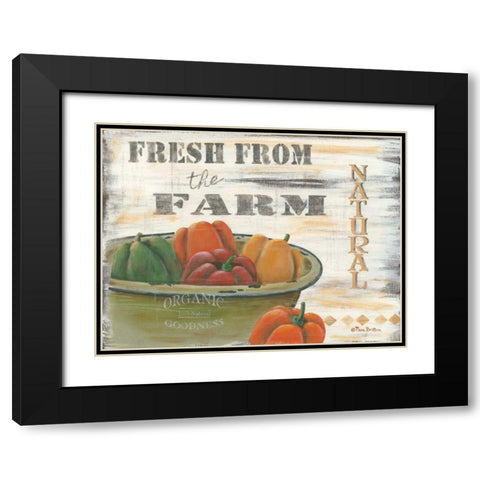 Fresh from the Farm Black Modern Wood Framed Art Print with Double Matting by Britton, Pam