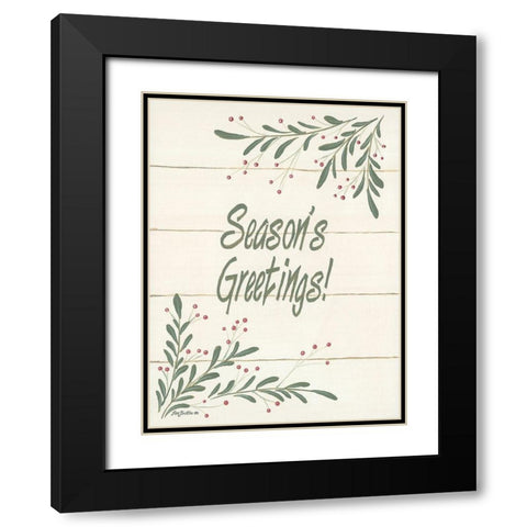 Holiday Fun I Black Modern Wood Framed Art Print with Double Matting by Britton, Pam