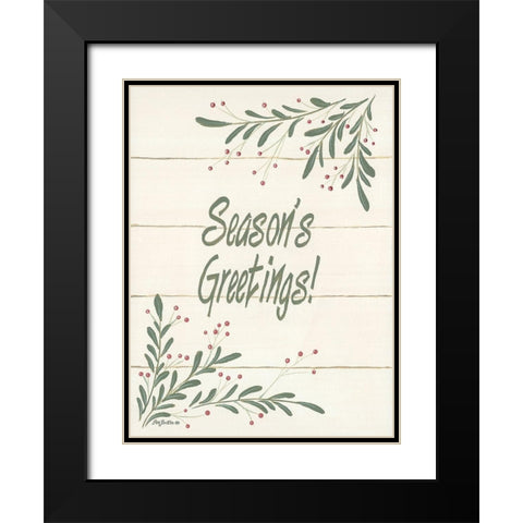 Holiday Fun I Black Modern Wood Framed Art Print with Double Matting by Britton, Pam