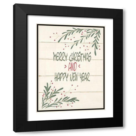 Holiday Fun II Black Modern Wood Framed Art Print with Double Matting by Britton, Pam