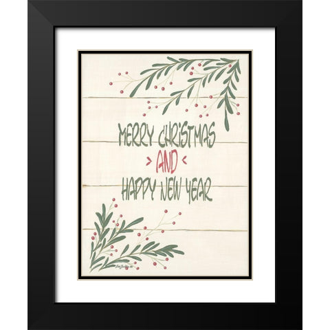 Holiday Fun II Black Modern Wood Framed Art Print with Double Matting by Britton, Pam