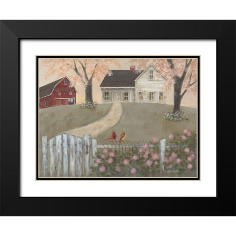 Season of Renewal Black Modern Wood Framed Art Print with Double Matting by Britton, Pam