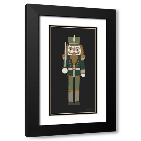Nutcracker I Black Modern Wood Framed Art Print with Double Matting by Lady Louise Designs
