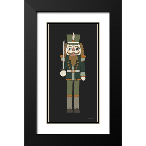 Nutcracker I Black Modern Wood Framed Art Print with Double Matting by Lady Louise Designs