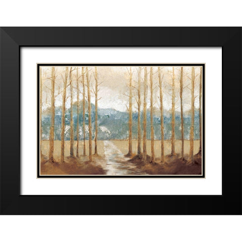 November Day Black Modern Wood Framed Art Print with Double Matting by Cloverfield And Co.