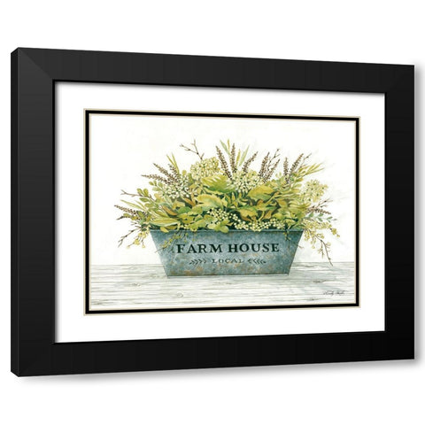 Farmhouse Black Modern Wood Framed Art Print with Double Matting by Jacobs, Cindy