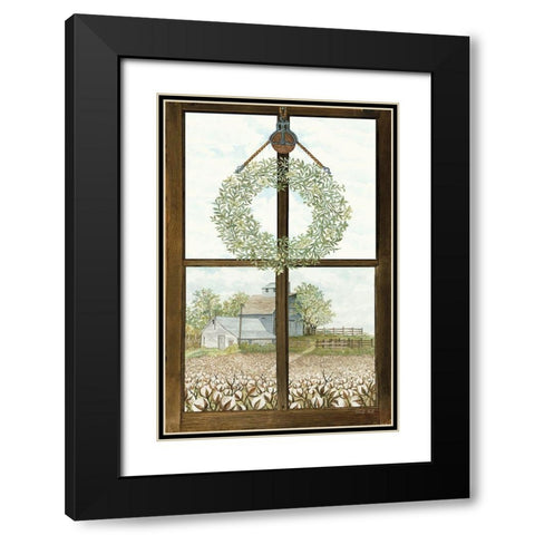 Window View I Black Modern Wood Framed Art Print with Double Matting by Jacobs, Cindy