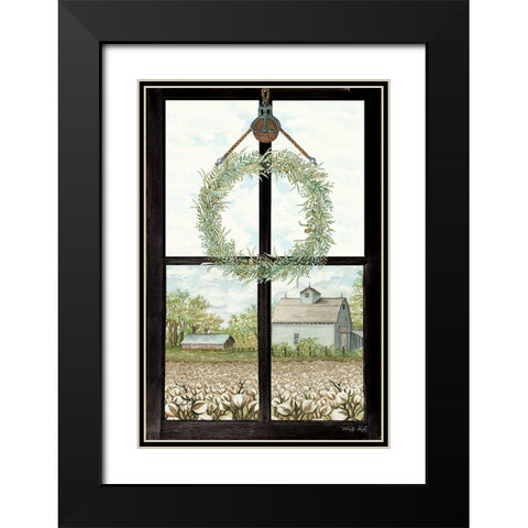 Window View II Black Modern Wood Framed Art Print with Double Matting by Jacobs, Cindy