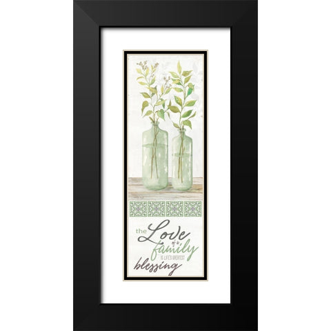 The Love of a Family Black Modern Wood Framed Art Print with Double Matting by Jacobs, Cindy