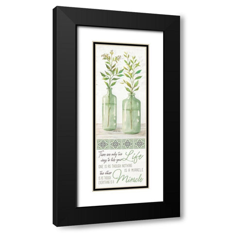 Live Your Life Black Modern Wood Framed Art Print with Double Matting by Jacobs, Cindy