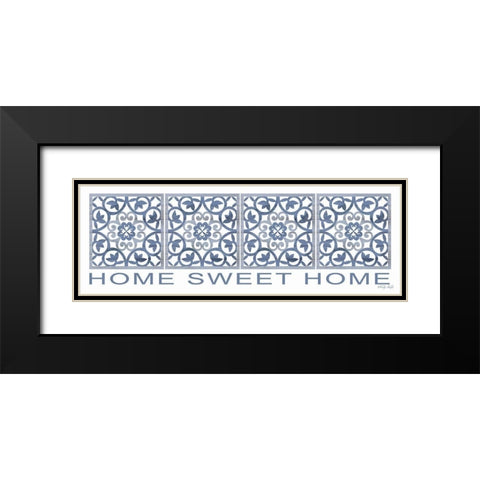 Home Sweet Home Black Modern Wood Framed Art Print with Double Matting by Jacobs, Cindy
