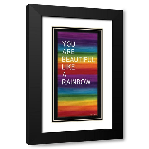 You are Beautiful Black Modern Wood Framed Art Print with Double Matting by Jacobs, Cindy