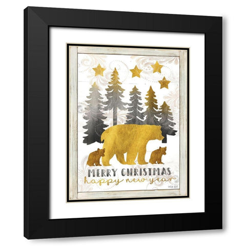 Ill be Home for Christmas Black Modern Wood Framed Art Print with Double Matting by Jacobs, Cindy