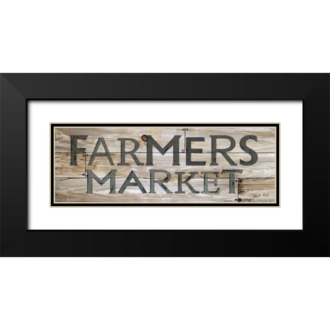 Farmers Market Black Modern Wood Framed Art Print with Double Matting by Jacobs, Cindy