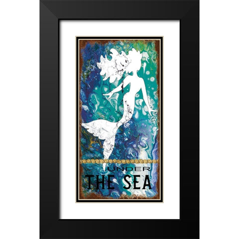 Under the Sea Black Modern Wood Framed Art Print with Double Matting by Jacobs, Cindy