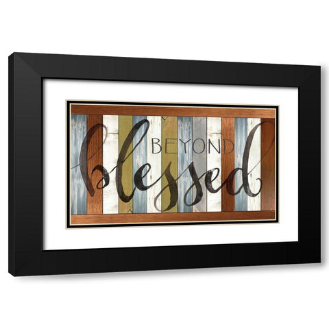 Beyond Blessed  Black Modern Wood Framed Art Print with Double Matting by Jacobs, Cindy