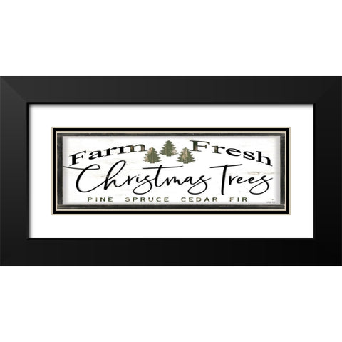 Farm Fresh Christmas Trees III Black Modern Wood Framed Art Print with Double Matting by Jacobs, Cindy
