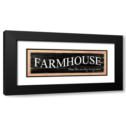 Farmhouse - My Home Sweet Home Black Modern Wood Framed Art Print with Double Matting by Jacobs, Cindy