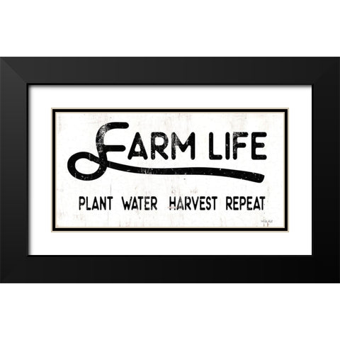 Farm Life Black Modern Wood Framed Art Print with Double Matting by Jacobs, Cindy