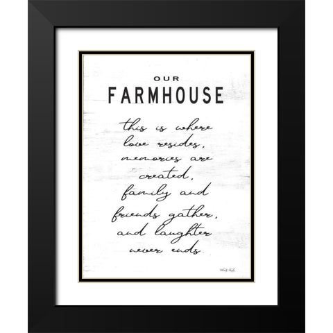Our Farmhouse Black Modern Wood Framed Art Print with Double Matting by Jacobs, Cindy
