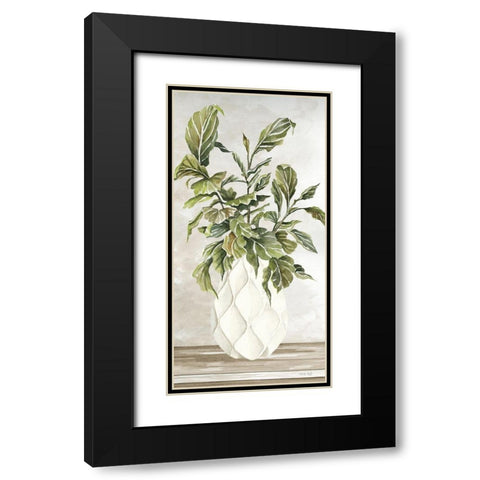 Simple Beauty I Black Modern Wood Framed Art Print with Double Matting by Jacobs, Cindy