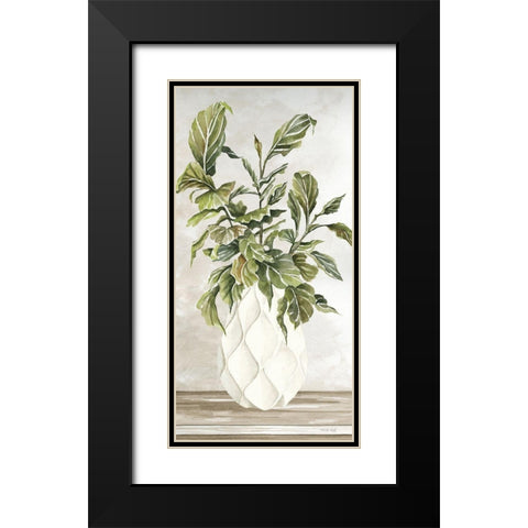 Simple Beauty I Black Modern Wood Framed Art Print with Double Matting by Jacobs, Cindy