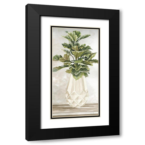 Simple Beauty II Black Modern Wood Framed Art Print with Double Matting by Jacobs, Cindy