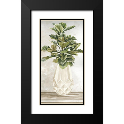 Simple Beauty II Black Modern Wood Framed Art Print with Double Matting by Jacobs, Cindy