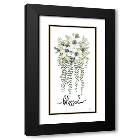 Blessed Black Modern Wood Framed Art Print with Double Matting by Jacobs, Cindy