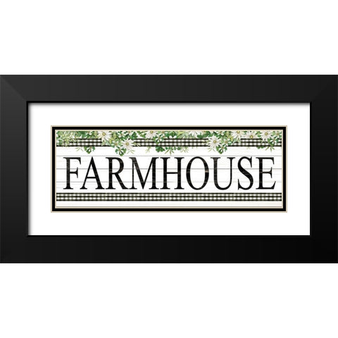 Farmhouse Black Modern Wood Framed Art Print with Double Matting by Jacobs, Cindy