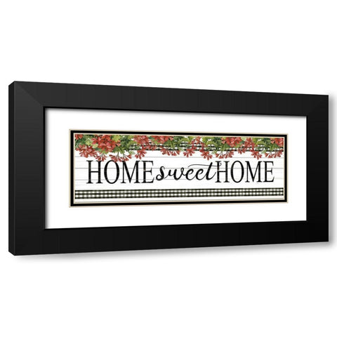Home Sweet Home Black Modern Wood Framed Art Print with Double Matting by Jacobs, Cindy