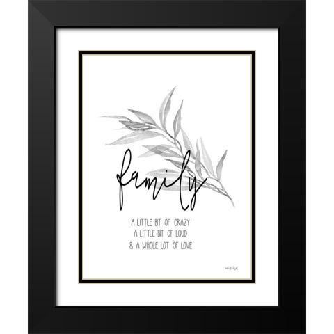 Family Love    Black Modern Wood Framed Art Print with Double Matting by Jacobs, Cindy