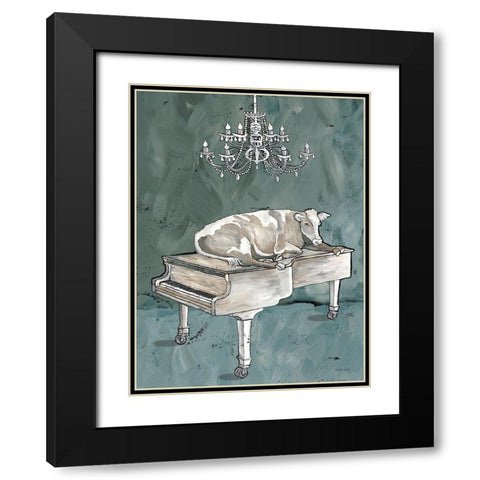 Cowano Black Modern Wood Framed Art Print with Double Matting by Jacobs, Cindy