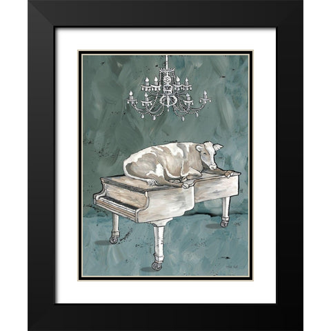 Cowano Black Modern Wood Framed Art Print with Double Matting by Jacobs, Cindy