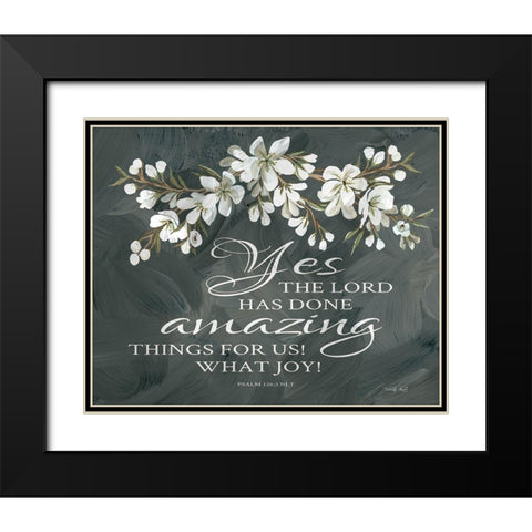 Amazing Things Black Modern Wood Framed Art Print with Double Matting by Jacobs, Cindy