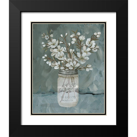 Spring Blooms I Black Modern Wood Framed Art Print with Double Matting by Jacobs, Cindy