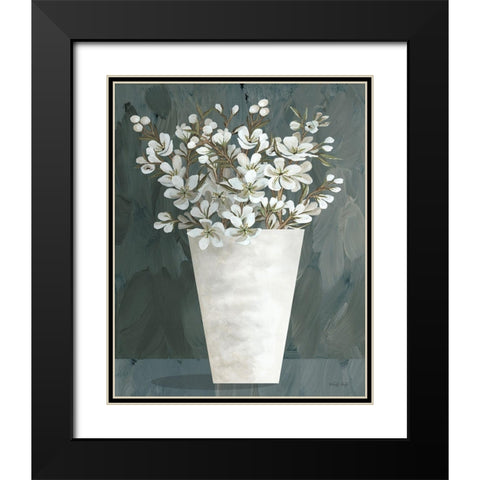 Spring Blooms II Black Modern Wood Framed Art Print with Double Matting by Jacobs, Cindy