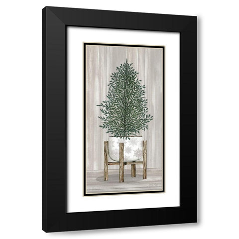 Potted Tree I Black Modern Wood Framed Art Print with Double Matting by Jacobs, Cindy