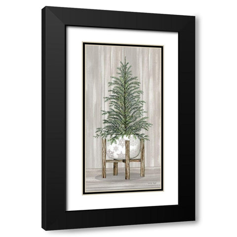 Potted Tree II Black Modern Wood Framed Art Print with Double Matting by Jacobs, Cindy