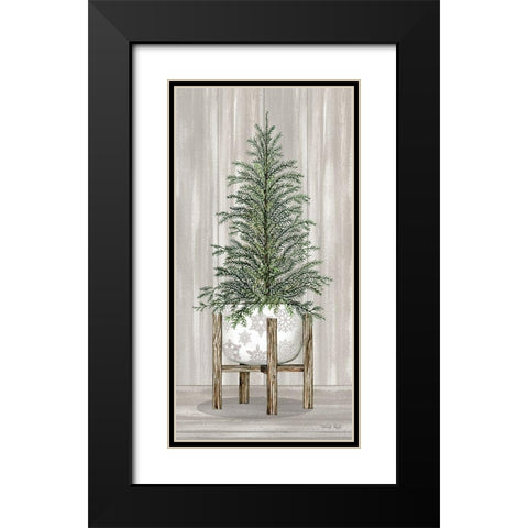 Potted Tree II Black Modern Wood Framed Art Print with Double Matting by Jacobs, Cindy
