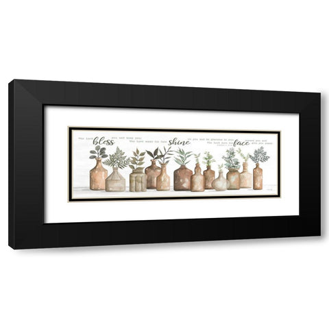 The Lord Bless You Black Modern Wood Framed Art Print with Double Matting by Jacobs, Cindy