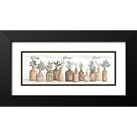 The Lord Bless You Black Modern Wood Framed Art Print with Double Matting by Jacobs, Cindy