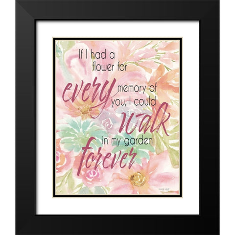 Every Memory of You Black Modern Wood Framed Art Print with Double Matting by Jacobs, Cindy