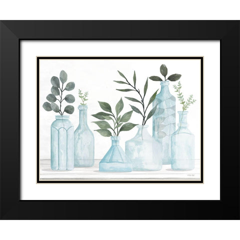 Simple Elegance II Black Modern Wood Framed Art Print with Double Matting by Jacobs, Cindy