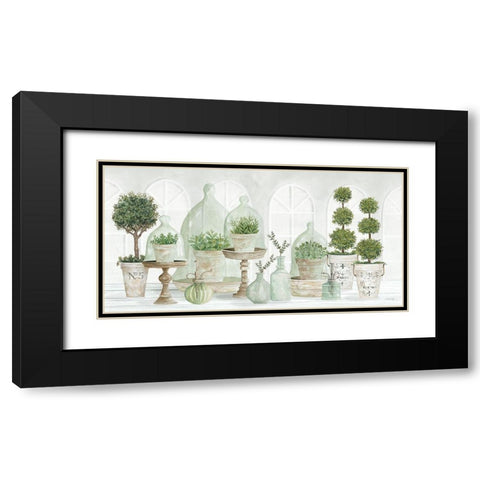 Nice and Neutral Plant Collection Black Modern Wood Framed Art Print with Double Matting by Jacobs, Cindy