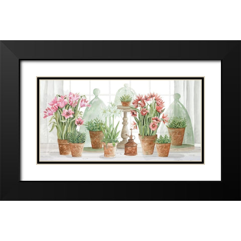Terracotta Collection I Black Modern Wood Framed Art Print with Double Matting by Jacobs, Cindy