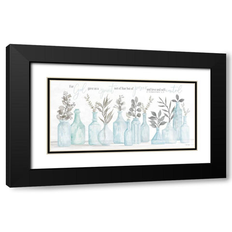 For God Gave Us a Spirit Black Modern Wood Framed Art Print with Double Matting by Jacobs, Cindy