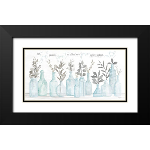 For God Gave Us a Spirit Black Modern Wood Framed Art Print with Double Matting by Jacobs, Cindy