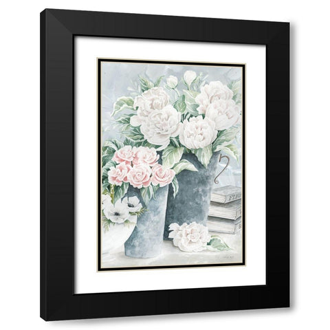 Plentiful Blooms I Black Modern Wood Framed Art Print with Double Matting by Jacobs, Cindy
